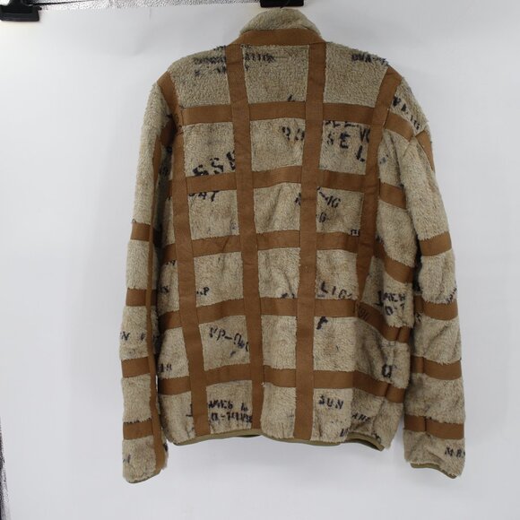 Kapital Jacket Mens XL 4 Fleece Prisoner Craft Tattersall Zip Long Sleeve - Picture 7 of 16